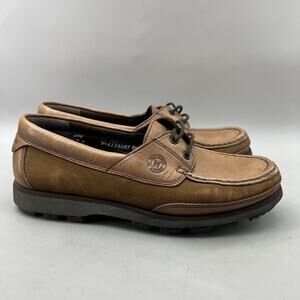 Mephisto Ralyx Boat Shoes Women Size 6.5 US Brown Leather Comfort Low Moccasins